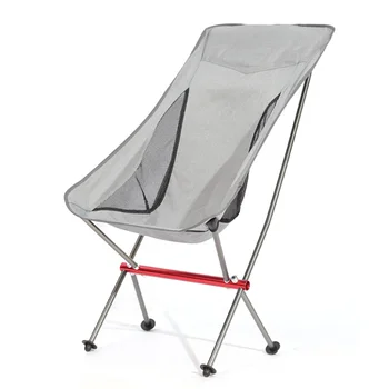 Уличный портативный стул для кемпинга, ультралегкий складной стул для кемпинга, барбекю, алюминиевый сплав, лунный стул, самостоятельное вождение, Рыбалка для отдыха