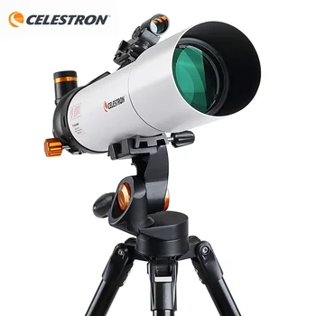 Celestron Профессиональный 80-мм Космический Астрономический Телескоп-Рефрактор AZ для Взрослых и Детей, Астрономические Наблюдения за Луной и Звездами