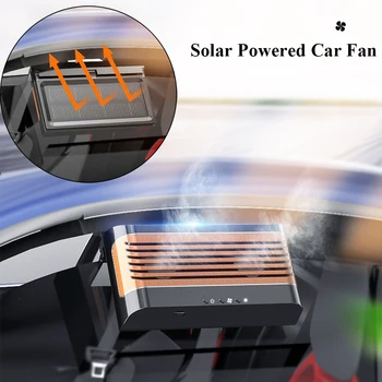 5 Вт Автомобильный Автоматический Охладитель на солнечной энергии, Вентиляционный вентилятор, Автомобильное Вентиляционное отверстие, Вытяжной вентилятор, Автомобильный Радиатор, Автомобильный Вентилятор, Охлаждающий вентилятор