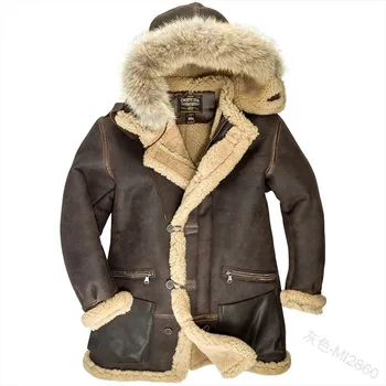 Пальто Wepbel, Свободное Теплое Пальто с хлопковой подкладкой для Мужчин, Меховые Интегрированные Парки, Куртки С капюшоном, Однобортное пальто с карманом на молнии
