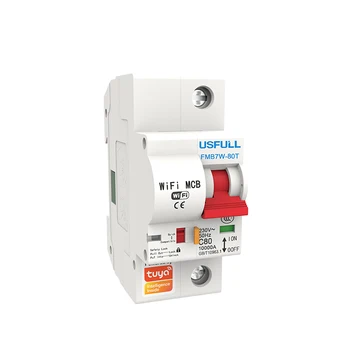 USFULL WiFi MCB ni автоматический выключатель приложение пульт дистанционного управления Беспроводной выключатель света для DIY Умный дом