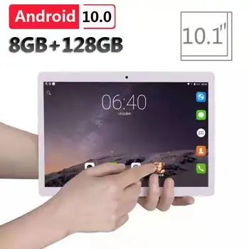 Новый Планшетный ПК с 10,1-дюймовым планшетом Android 10,0, 10-ядерный Google Play, 4G LTE, телефонный звонок, GPS, WiFi, Bluetooth, 10-Дюймовая стеклянная панель