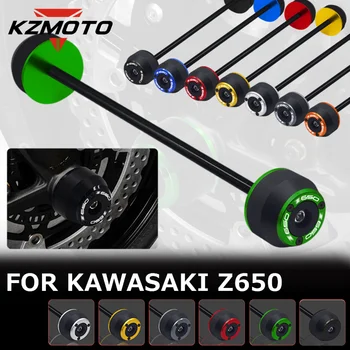 Модифицированные аксессуары для мотоциклов Kawasaki Z650 Z650RS Z 650 650RS Вилка передней и задней оси, Противоаварийные ползунки, защитная накладка для колес