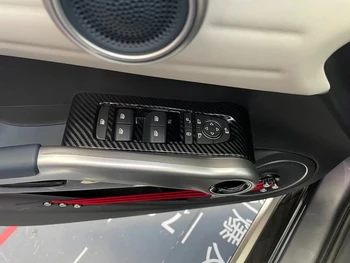 Наклейка на панель переключателя управления окном салона автомобиля из АБС-пластика из Углеродного волокна Для BYD YUAN PLUS EV ATTO 3 2022 2023 Автоаксессуары