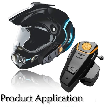 2020 Версия BT-S2 1000m 30M IPX7 Водонепроницаемый Мото Шлем Bluetooth Беспроводная гарнитура Мотоцикл Bluetooth домофон для мотоцикла