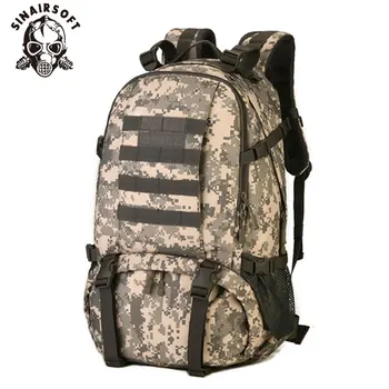 SINAIRSOFT Водонепроницаемый нейлоновый военно-тактический рюкзак 40Л Большой емкости Для Мужчин, 15-дюймовый рюкзак для ноутбука, Туристический Поход LY2001