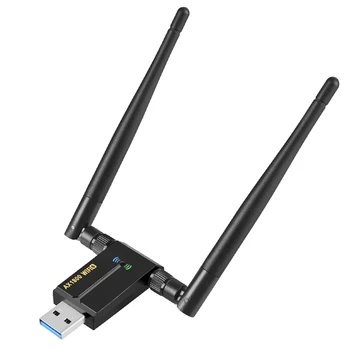 Двухдиапазонная сетевая карта AX1800M Wifi6 с высоким коэффициентом усиления, Беспроводная сетевая карта USB, Игровая Игровая двухдиапазонная сетевая карта