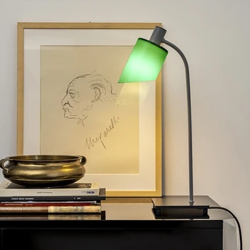 Итальянская гостиная спальня кабинет настольная лампа для чтения современная простая настольная лампа из цветного стекла