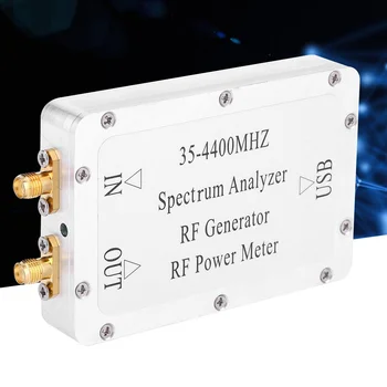 Анализатор спектра 35-4400 МГц с корпусом из алюминиевого сплава, Измеритель мощности источника сигнала развертки с интерфейсом USB, Высокое качество