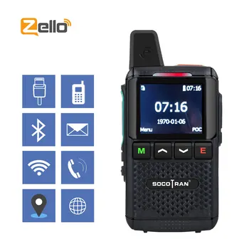 Zello Radio Poc Портативная рация Мобильный телефон Сеть 4G Ручной приемопередатчик GPS Bluetooth-совместимый телефон с двумя sim-картами