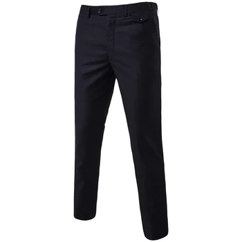 2023 Модные Новые Мужские Повседневные Бутик-брюки для делового костюма/Мужские Высококачественные Тонкие однотонные брюки
