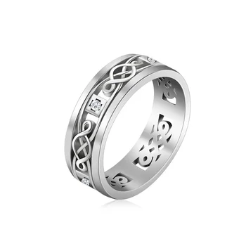 My Shape Кольца с Кельтским Узлом для Мужчин, Хрустальное кольцо на палец из нержавеющей Стали, Религиозный Амулет, Ювелирный подарок, Женская Удача, Ирландская Любовь