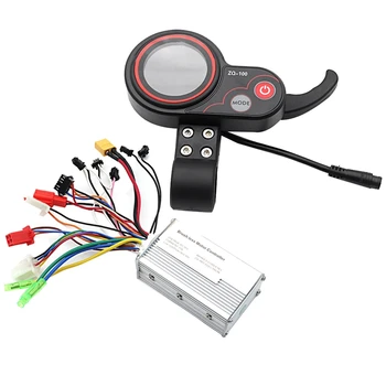 Контроллер 36 В + сменный измеритель пробега ZQ-100 С регулируемой Скоростью для электрического скутера 6-контактный дисплей для электрического скутера