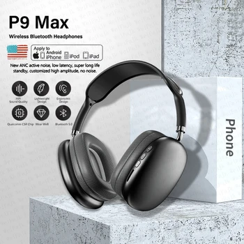 Для Apple Оригинальные беспроводные Bluetooth-наушники Air Max P9 TWS с микрофонными вставками над ухом, спортивная игровая гарнитура для iPhone Xiaomi