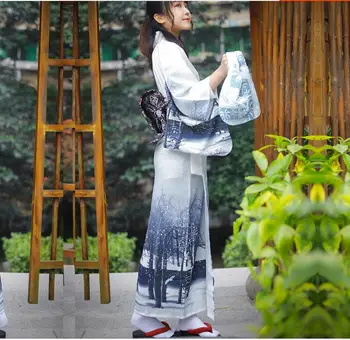 Японское женское Кимоно Furiosode, Улучшенный Халат для косплея, новое вечернее платье в винтажном стиле