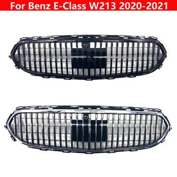 Автостайлинг Средняя Решетка Радиатора Для Mercedes-Benz E-Class W213 2020-2021 для Maybach стиль ABS Передний Бампер Вертикальная Планка Центральная Решетка