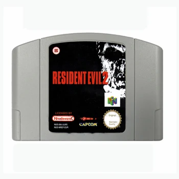 Серия игровых карт Resident Evil-2 N64, европейские и американские японские анимационные открытки, бутик игрушек и подарков