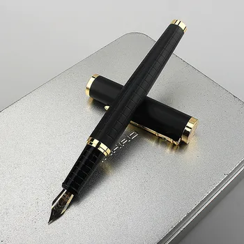 Роскошное качество 8035 Черных Цветов Бизнес-офисная Авторучка студенческие Школьные Канцелярские принадлежности чернила каллиграфическая ручка