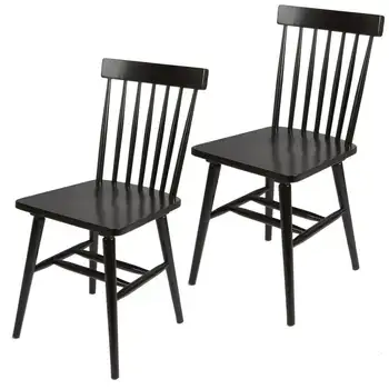 Обеденные стулья Gardens Gerald Classic из черного дерева, набор из 2