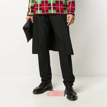 Мужская юбка из двух предметов, весенне-осенняя новинка, индивидуальный съемный дизайн, тонкие брюки большого размера