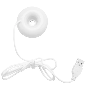 Белый пончик увлажнитель USB офисный настольный мини-увлажнитель портативный очиститель воздуха белый