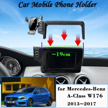 Для Mercedes-Benz A-Class W176 2013 ~ 2017 Экран Автомобильный Держатель мобильного телефона GPS Кронштейн Вентиляционное Отверстие Гравитационное Крепление Поддержка Аксессуаров